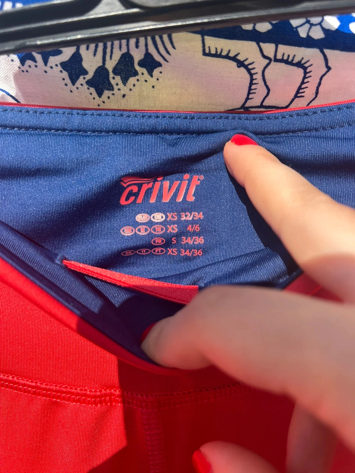 Legging 34/36 XS/S Crivit très bon état rose et bleu femme – photo 2